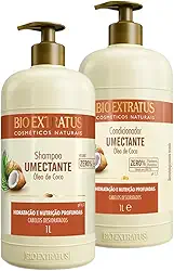 Kit Bio Extratus Umectante Óleo De Coco Shampoo E Condicionador 2-Litros