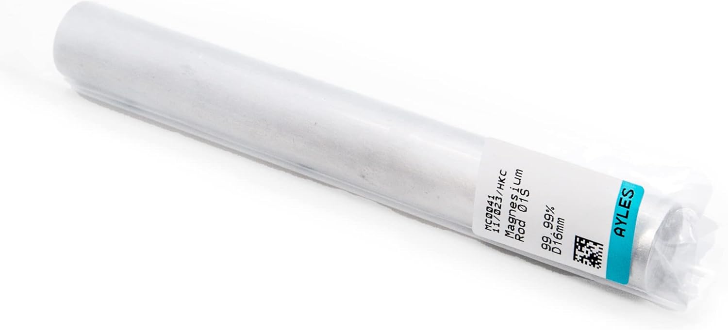 AYLES Magnesium Rods Mg Metal Ingots High Purity 3N 99.9 5" Long x 5