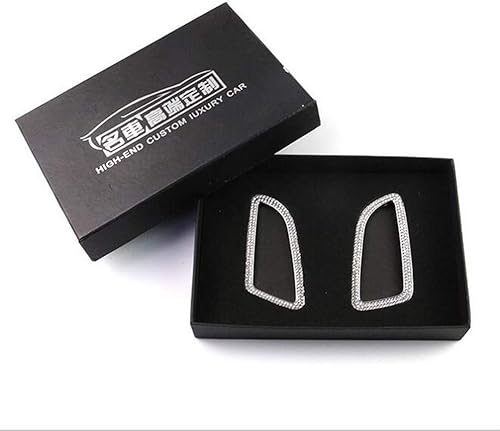 Miniatura 6 de Accesorios interiores brillantes para Mercedes Benz Clase C W205 C300 GLC300 V253 2015-2021 salida de aire acondicionado calcomanías de diamantes de