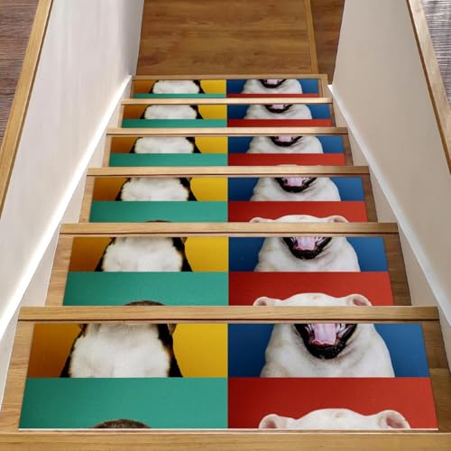 Almohadillas para peldaños de escalera de madera interiores y tapete antideslizante reutilizable 2