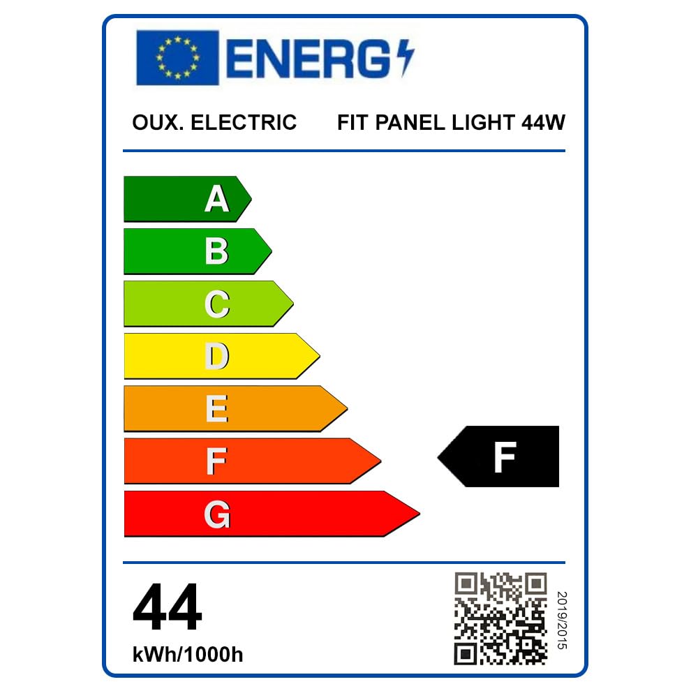 FactorLED Pack x2 FIT Panel Marco LED 60x60 44W, Marco Led Luminoso 60cm, 4200Lm, Lámpara Techo, Panel Led Luminoso ¡Nuevo! Luz Fría 6000K [Clase de eficiencia energética F]