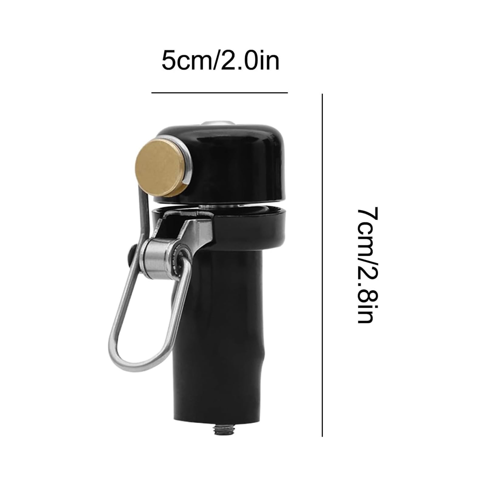 Campanello per bicicletta da strada, campanello per bicicletta, 2 in 1 mini campanello, compatibile con manubrio da 22,2 mm, campanello potente con suono chiaro e potente, per mountain bike e