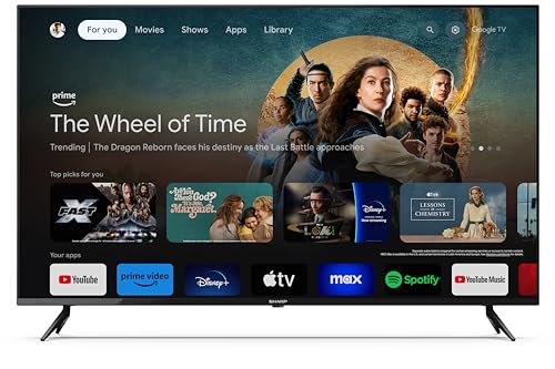 TV Sharp 50GL4260E 4K UltraHD LED Google TV 50 pouces pour votre salon