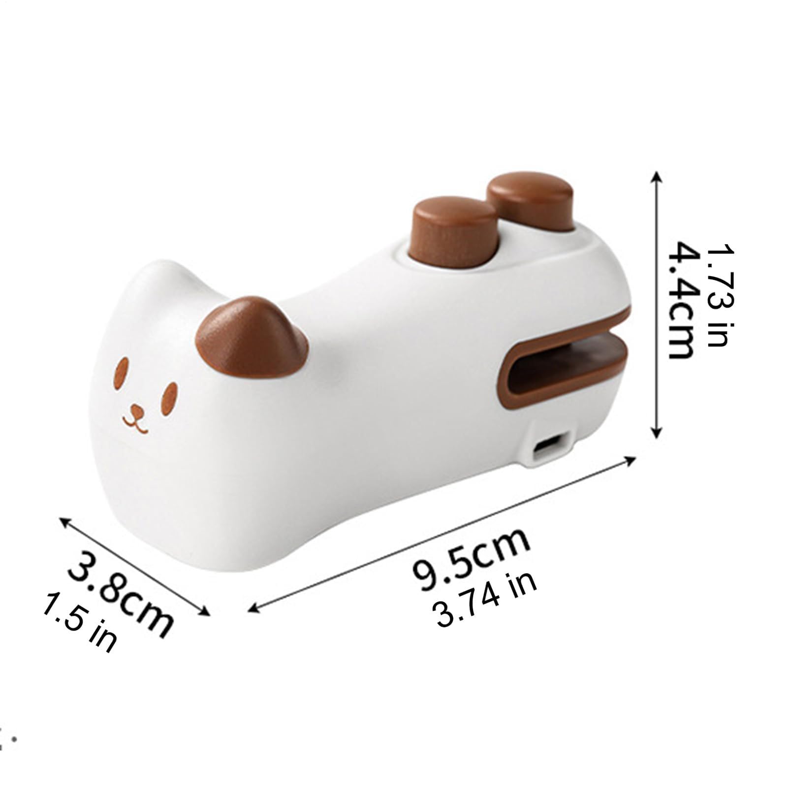 Mini Scellant de sacs avec lame et fermeture magnétique pour aliments rechargeables magnétiques pour collations et animaux de compagnie