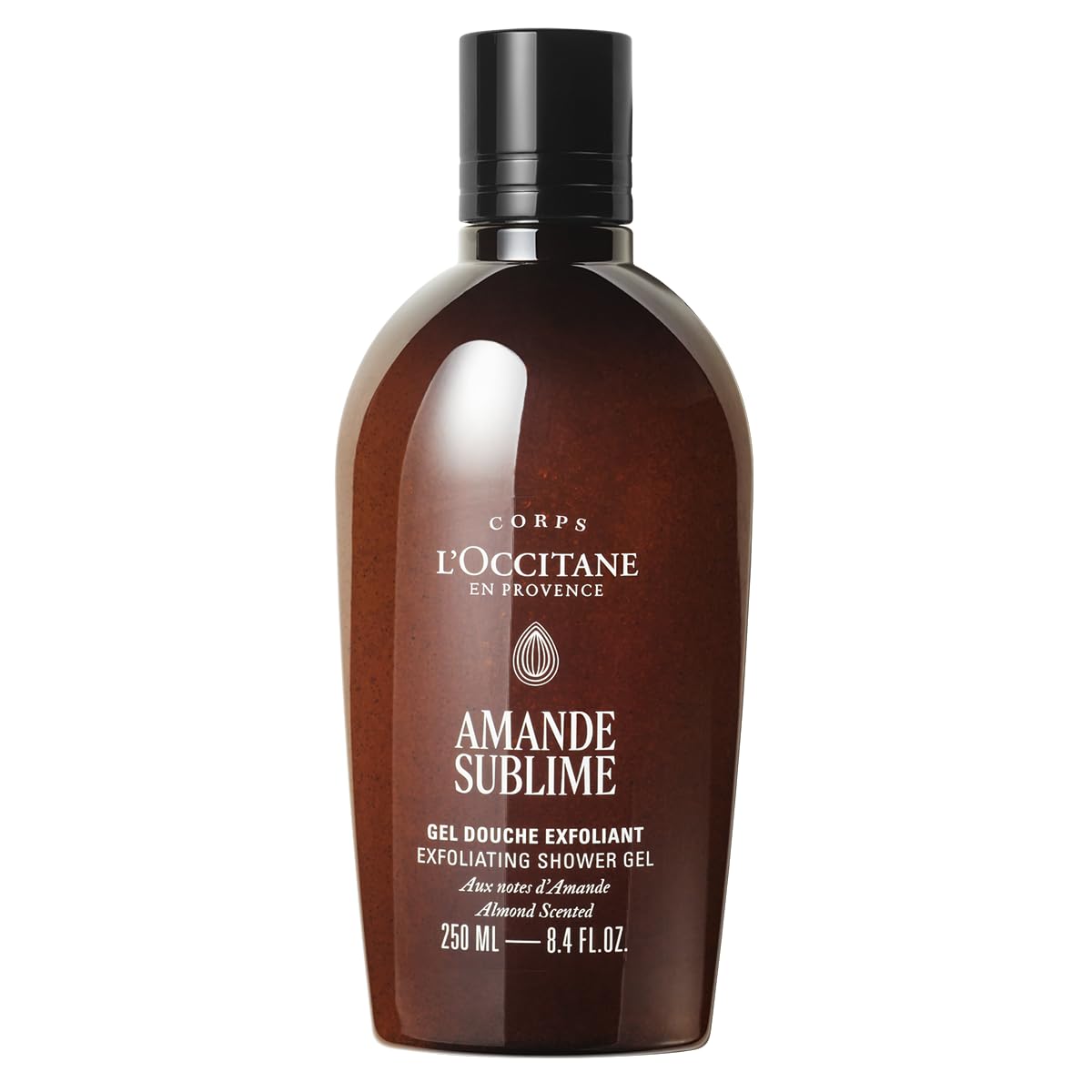 L'OCCITANE - Złuszczający żel pod prysznic Amendel (Amande Sublime) - 250 ml - Delikatnie czyści i złuszcza - Wyprodukowano we Francji
