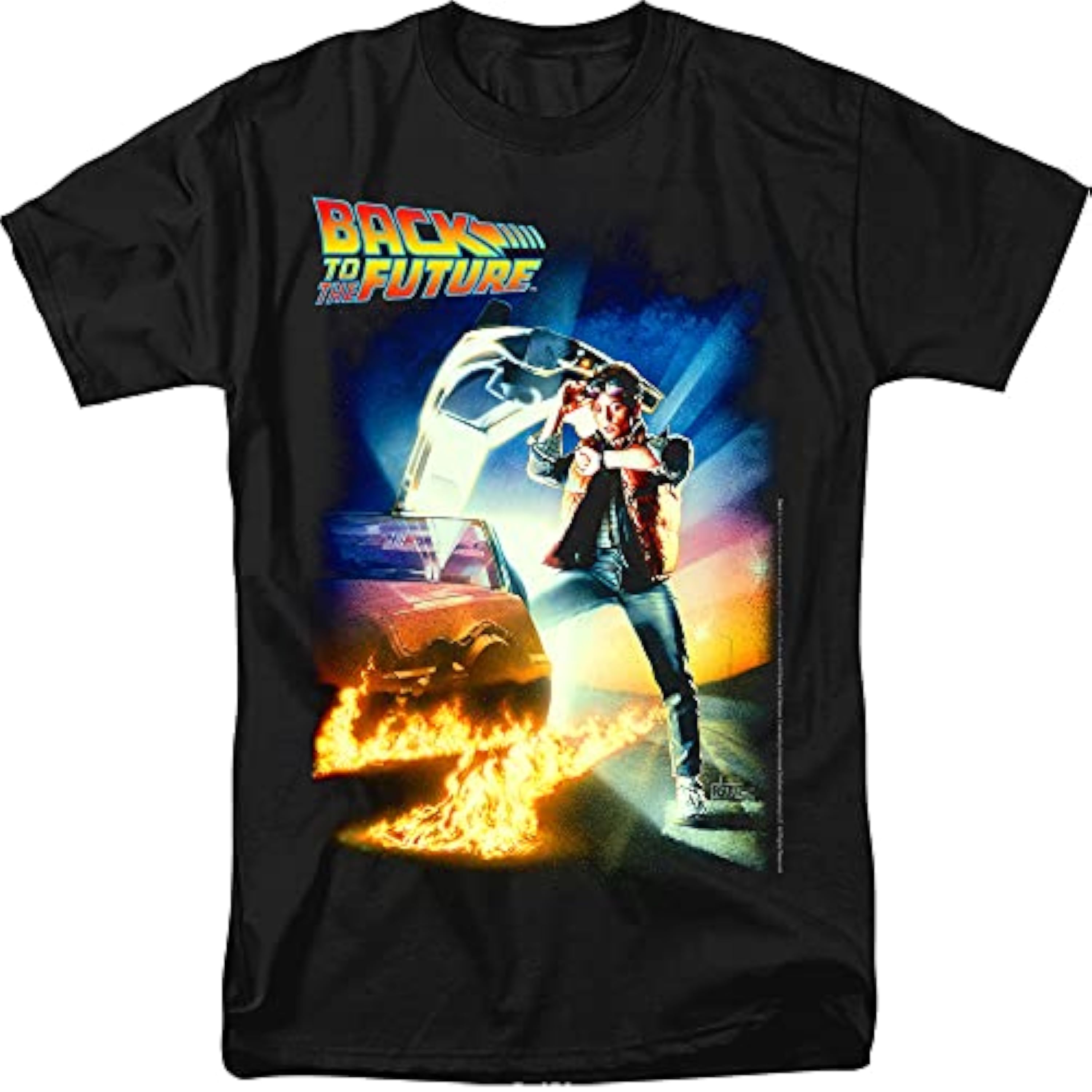Back To The Future Camiseta para hombre con póster de película - - Large