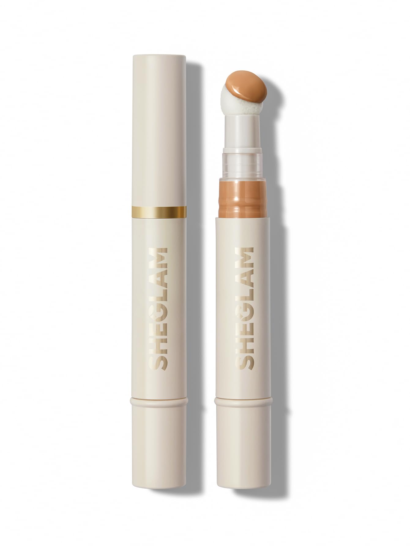 SHEGLAM Complexion Boost Concealer Sponge-Head Applicator Matte Liquid Long Lasting Brightening Color Corrector Weightless Hydrating-Honey