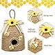 Bienenstock-Dekor, 3er-Pack, Bauernhaus-Bienen-Dekorationen, rustikale Bienen-Heimdekoration, Frühlings- und Sommer-Bienen-Heimdekoration für Küche, Wohnzimmer und Regale, Sonnenblumen-Dekorationen