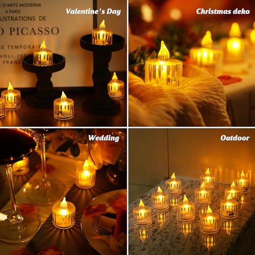 Image of 24PCS Star Tea Lights Candles