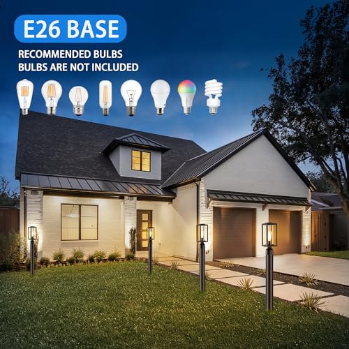 Myhxq PL101B Outdoor Post Lights Lamp Post Light Fixture 2 Pack thumb #3