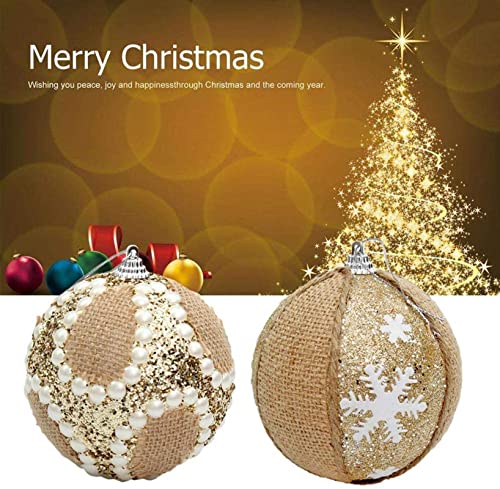 Bolas de Natal Bolas inquebráveis ​​para árvore de Natal, 5 peças de enfeites de bola de Natal, enfe