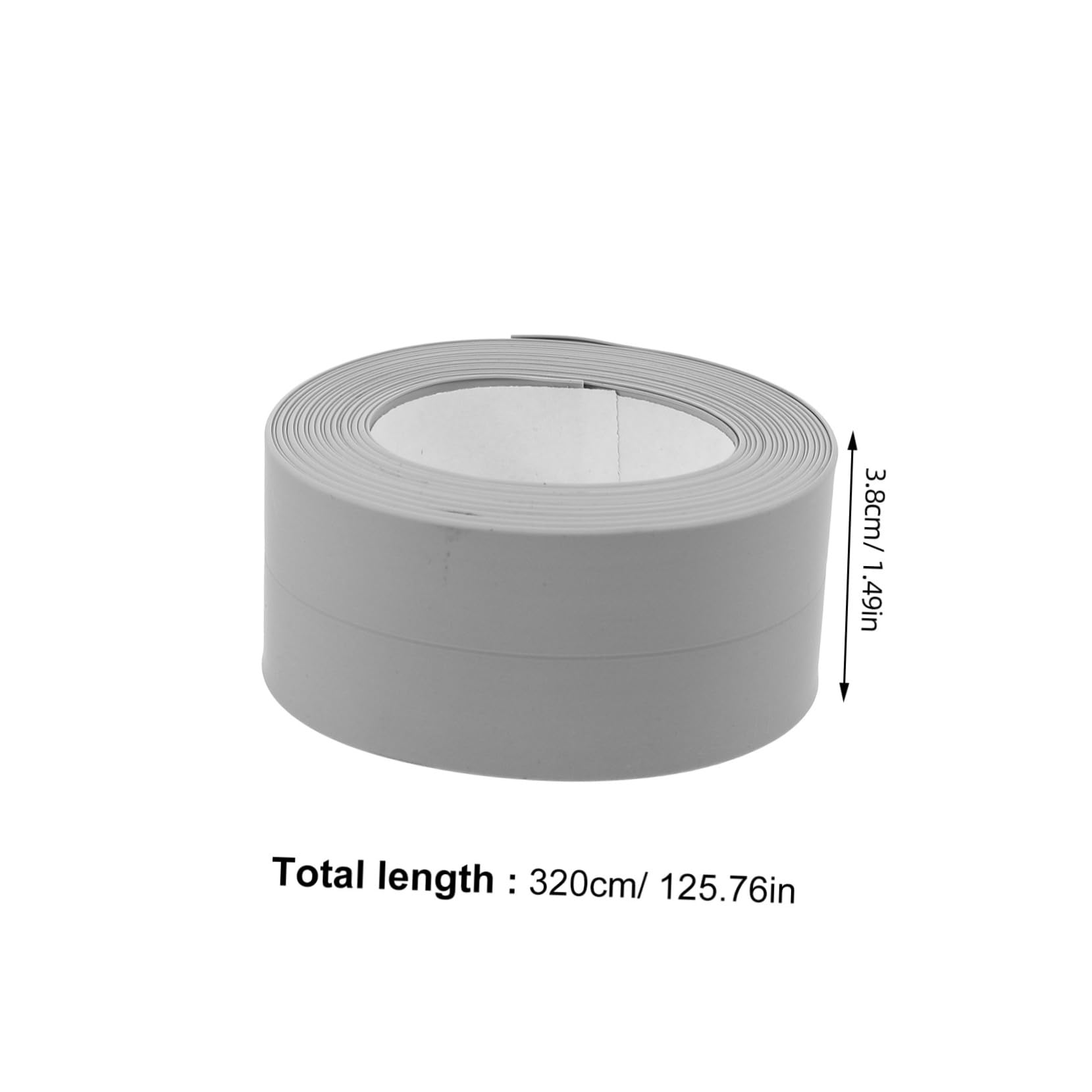 FUNOMOCYA Self-Adhesive Caulking Tape 10.5ft x 1.5in Versatile Bathroom Kitchen Bathtub Toilet Sealing Strip