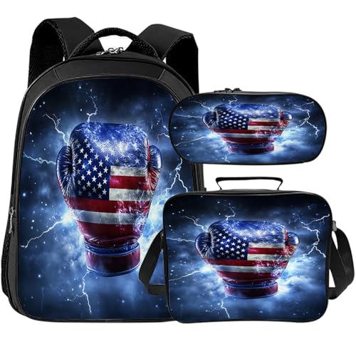 Boxing Backpack Girls Boys School Bag Cute Backpacks Lunch