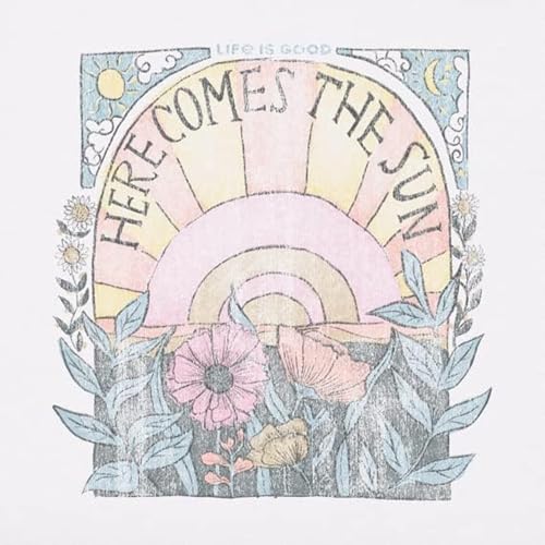 Women's Here Comes The Sun Hippie Short Sleeve Crusher-LITE Tee3