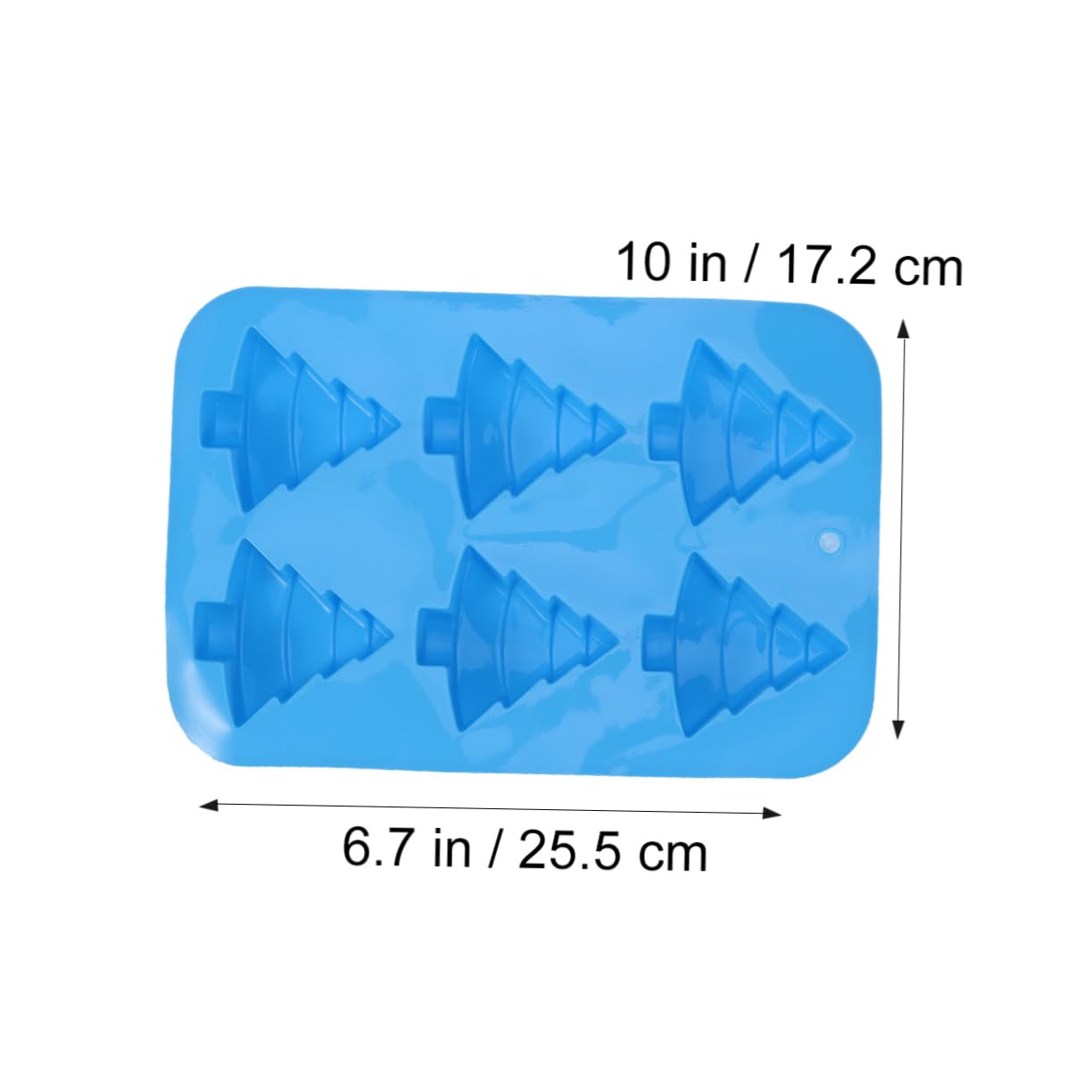 MAGICLULU 3pezzi Stampo Silicone Per Dolci Forma Di Albero Di Natale Cavità Antiaderenti Adatto Per Cioccolatini Gelatine Biscotti e Fondente Silicone Alimentare Facile Da Pulire Blu