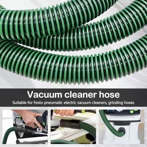 Miniatura 4 de Manguera De Extracción De Polvo, 5m Manguera De Aspiración De 32 Mm De Diámetro Antiestática D27 Para Festool Accesorios Para Aspiradoras Ct 26 36 48 15 25, Ct Mi-Ni Y Mi-Di