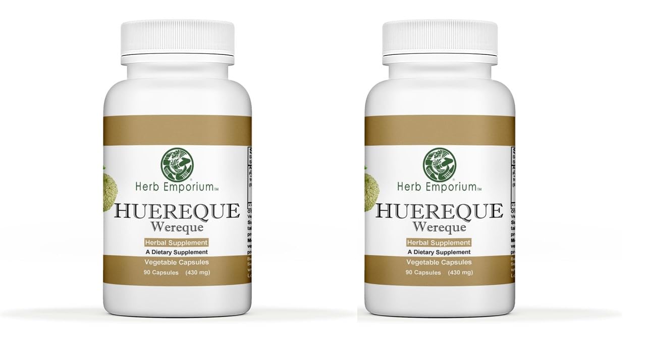 Huereque (Wereque, Wereke, Ibervillea sonorae) 180 Capsules (860 mg) for Overall Health (2 Pack)