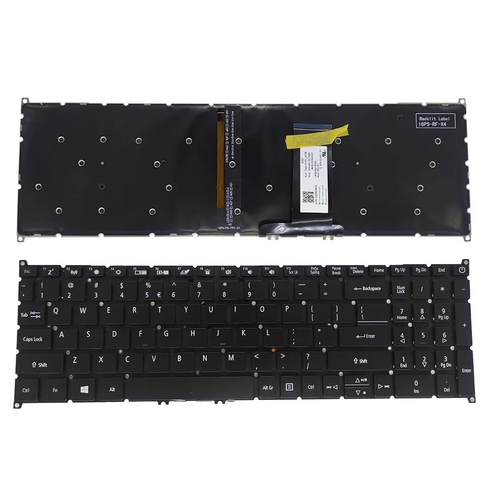 WISTAR Laptop Keyboard for Acer Aspire 7 A715-74G A715-75 A715-75G N17C2 N19C5 with Backlit