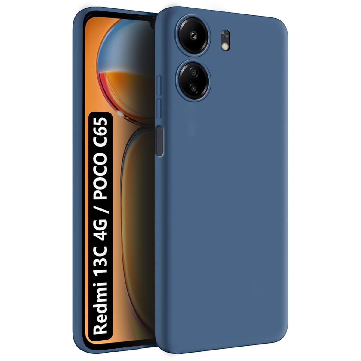 Fashionury Back Cover Case for Redmi 13C 4G / Poco C65 4G | Matte Soft Silicon Flexible | Protection | All Side Shock Proof Rubberised Back Case Cover for Mi Redmi 13C 4G / Poco C65 4G (Blue) (B0CR8BDFT7) Amazon Price History, Amazon Price Tracker
