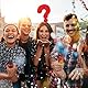 Amosfun 2Pcs Fragezeichen Stirnband Party Foto Booth Stirnband Urlaub Weihnachten Haar Reifen Kostüm Kopfstück Party Bevorzugt Rot
