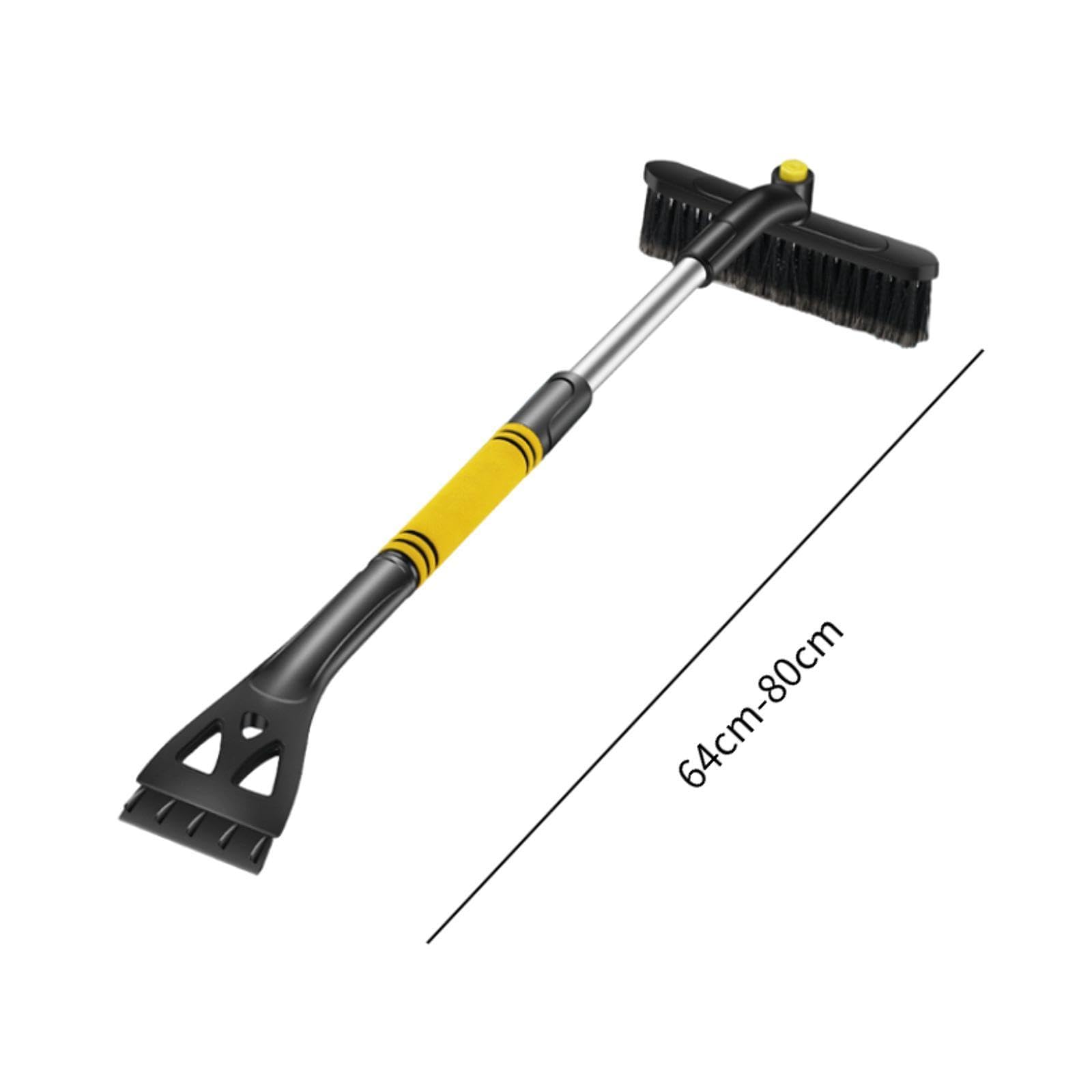 Herramienta Genérica para Hielo, Cepillo para Nieve, Herramienta para Quitar La Nieve Del Coche, 3 en 1, Portátil Y Multifuncional para Parabri, Amarillo