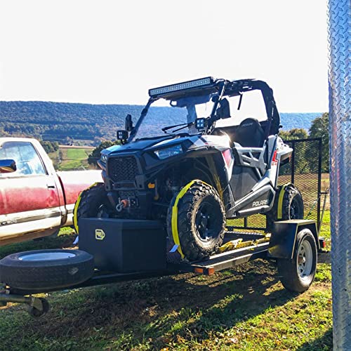 Dc Cargo 2-Pack Wheel Straps With E-Track Fittings And 3 Rubber Blocks | 11’ X 2” Auto Hauler Ratchet Strap With Rubber Cleats For Towing A Car, Atv, Utv Or Van #TOP1