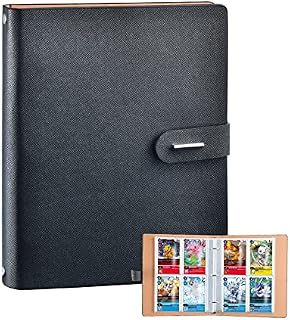 AiQInu Pokemon Scrapbook Card Album Pokemon Binder Leather Folder Card Holder Cases 40 Pages 320 Card Capacity Pokemon Cards Scrapbook as Ninjago Yugioh Pokemon Cards Folder