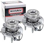 MotorbyMotor 515160 Front Wheel Bearing and Hub Assembly 4WD with 6 Lugs Fits for Chevy Silverado 1500 Suburban Tahoe, GMC Sierra 1500 Yukon XL, Cadillac XTS Escalade Hub Bearing (4x4, w/ABS)-2 Pack
