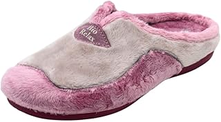 Zapatillas BIORELAX para casa hogar Textiles de Pelo y Acolchadas para Mujer en Color Rosa Lona