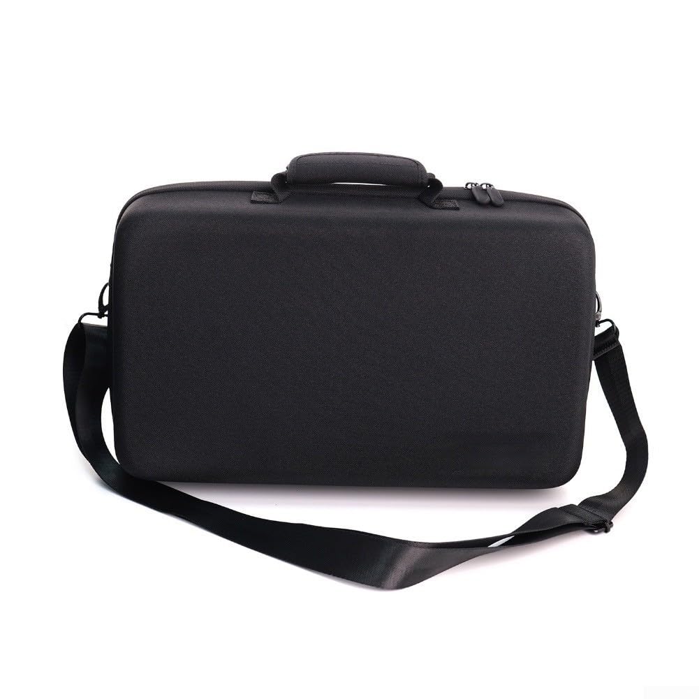 RiseNova Funda rígida de EVA portátil para consola PS5 PRO, bolsa de almacenamiento multifuncional con cierre de cremallera, funda de transporte de viaje a prueba de golpes para PS5 Slim (gris)