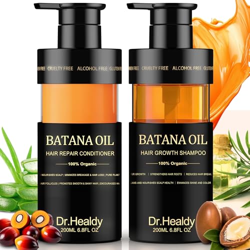 Dr. Healdy Batana Oil Shampoo and Conditioner Set...