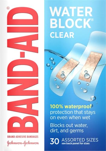 image for Band-Aid Brand Water Block Clear Waterproof Sterile Adhesive Bandages 