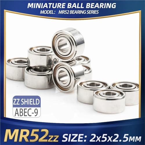 Roulements MR52zz ABEC-9 de précision supérieure, qualité industrielle pour pièce à main
