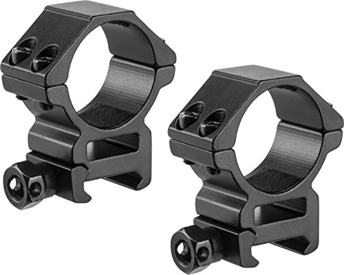 BARSKA AI13188 Medium 30mm Weaver Style Hq Rings Black