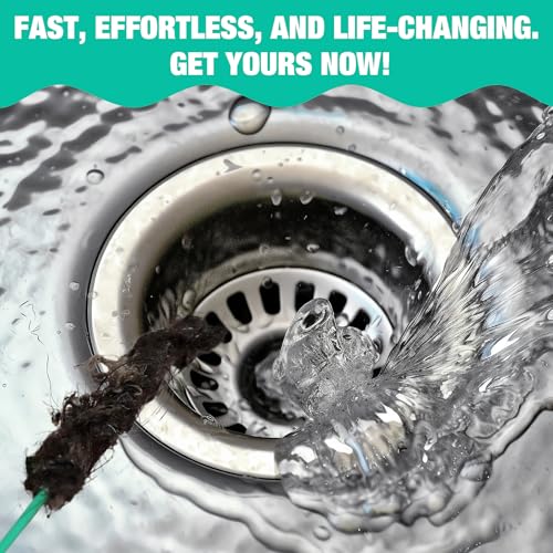 55inch Steel Core Drain Clog Remover Tool With Rotating Handle, Slim Snake Drain Hair Removal Tool For Narrow Pipes, Sinks, Showers, Toilets, Clears Hair, Blockages With Sink Drain Cleaner (5pcs) - Image 6