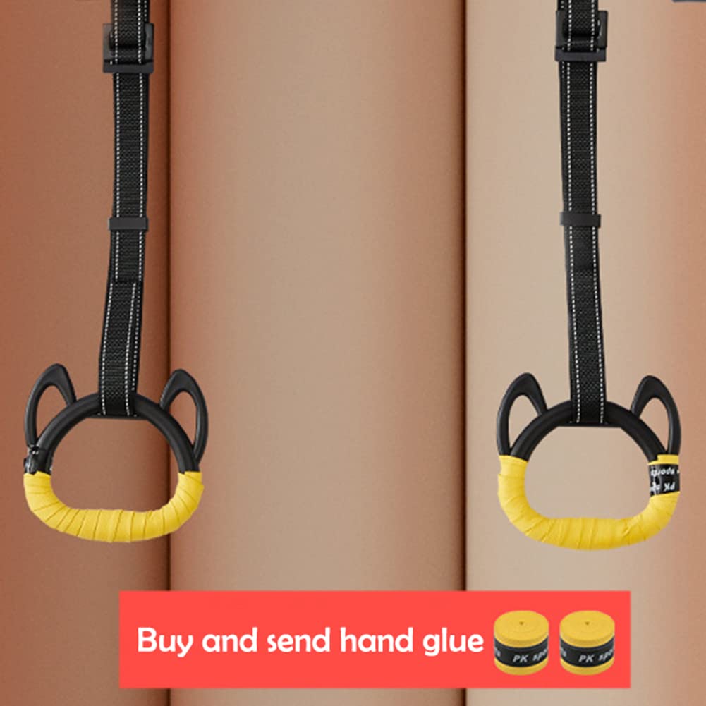 Gymnastiek ring zware trapeze bar pull up gym ringen voor kind kleurrijke achtertuin outdoor gymnastiek ring ninja hindernis baan ninja lijn kit gym ring (kleur: 1 stuk blauw