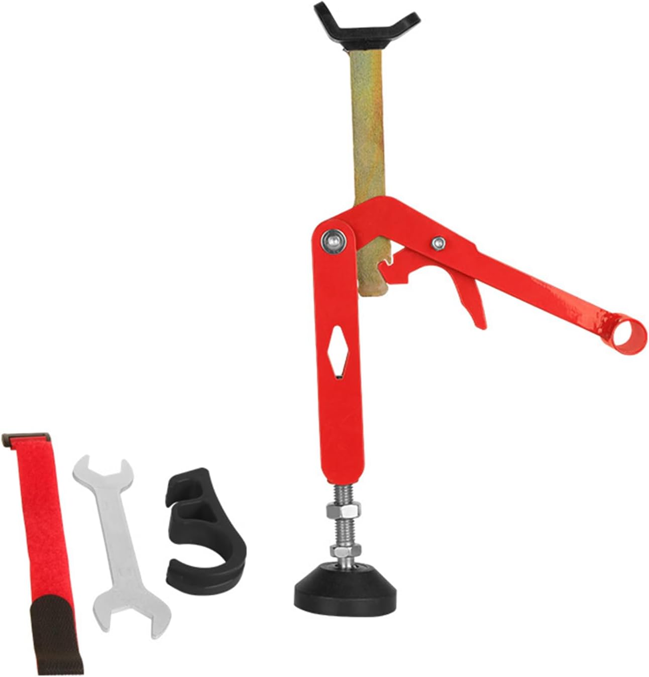 Motorcycle Dirt Bike Stand Lift Hoist Table Height Adjustable Lifting Stand Wheel Repair&Maintainance