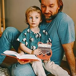 BIENKA 17 Touches Pouce Piano Panda Forme Acajou Kalimba Mbira Doigt Piano Kalimba avec Sac De Rangement Marteau for… - Les Beatles, Paul McCartney, John Lennon, RIngo Starr, George Harrison BIENKA 17 Touches Pouce Piano Panda Forme Acajou Kalimba Mbira Doigt Piano Kalimba avec Sac De Rangement Marteau for… – Image 5