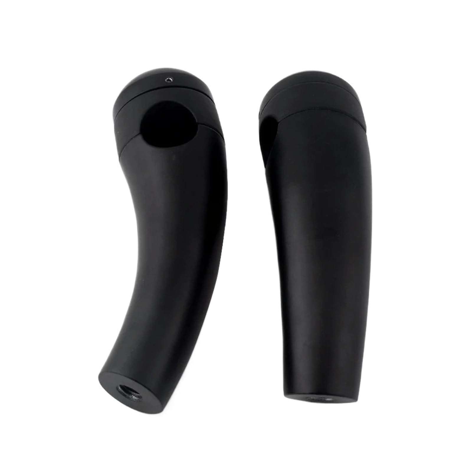 KWEZ 1" Inch 25mm Chrome/Black Motorcycle Handlebar Hand Risers Accessories(Black 142mm)