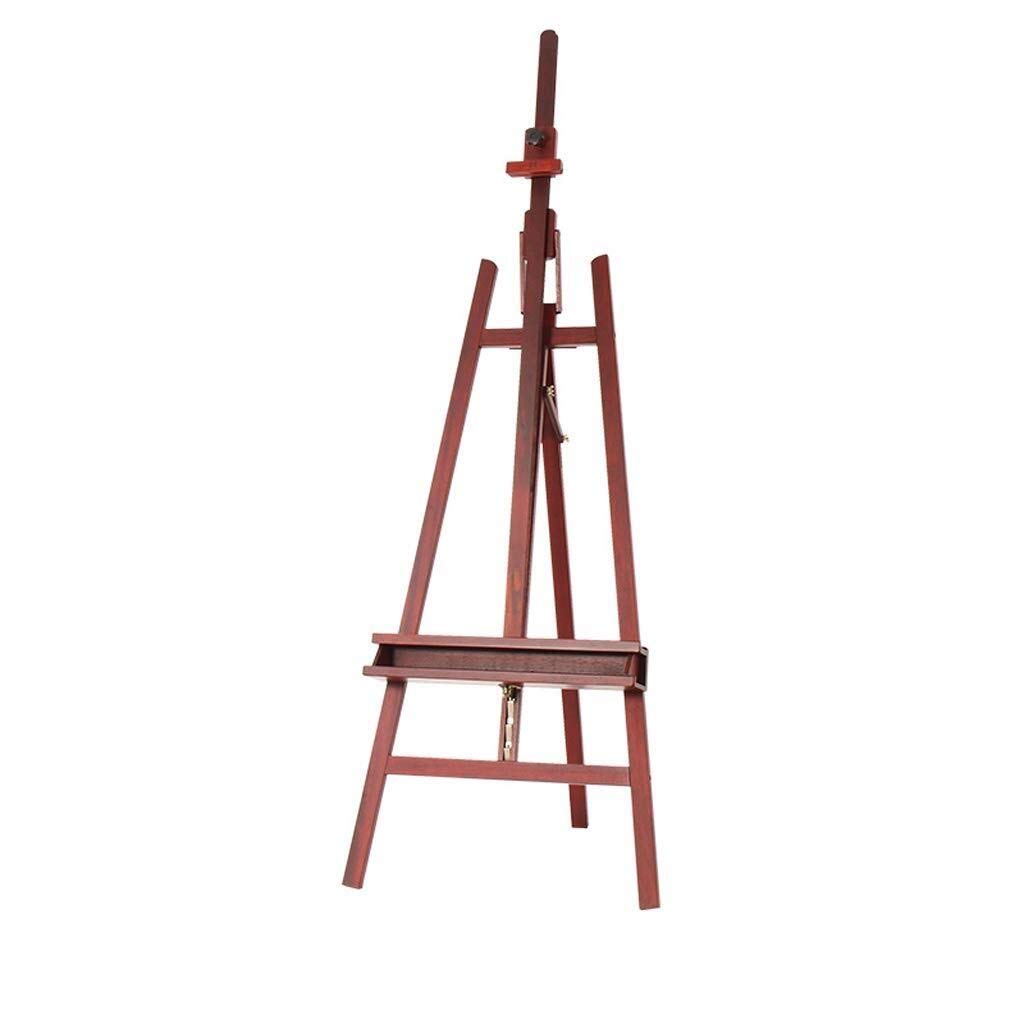 Multi-Function Easel Professional Display Easel Elegant Versatile Table Ideal Indoor Use Floor Inspire Painting Poster Board Etc Tabletop Countless Ways Eucalyptus, Red Rosewood (Walnut Color)