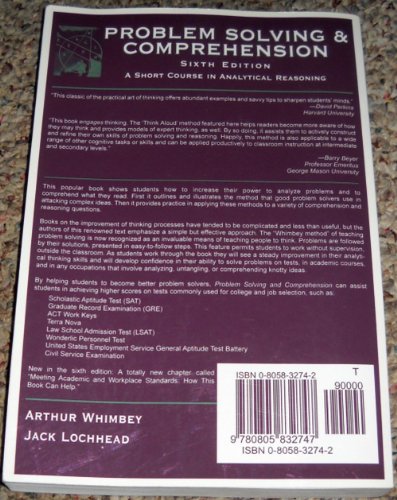 Problem Solving & Comprehension: A Short Course in Analytical Reasoning view 2