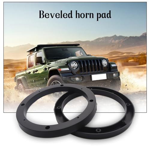 Image of Saim 6.5 inch Dia Universal Black Plastic Speaker Spacer Adaptor Ring Mounting Bracket Fit ABS Car Stereo Speaker Spacers (2 Pcs)