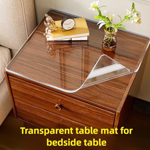 Tapis de protection de table rectangulaire plastique imperméable bureau - 4