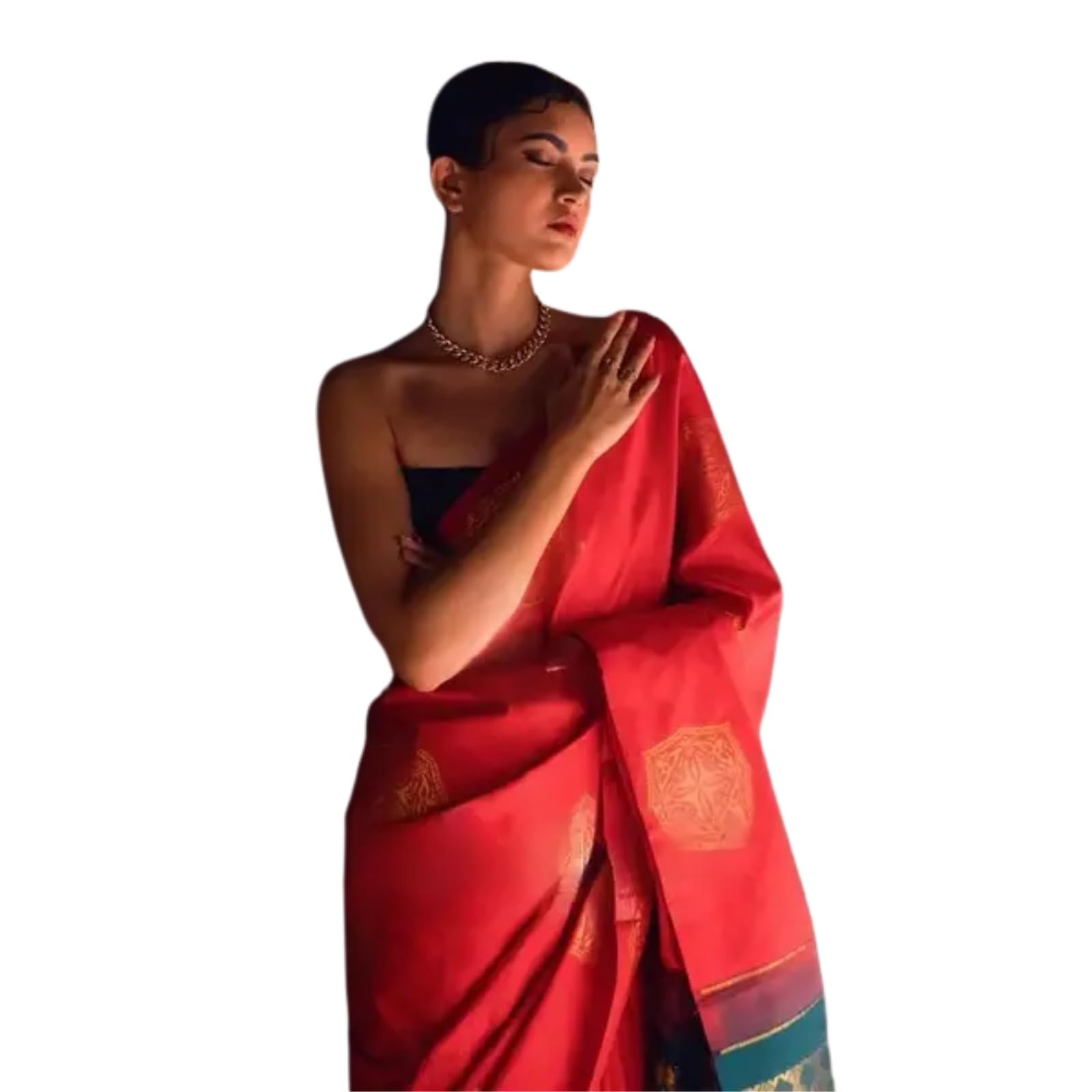 Zari Woven Kanjivaram Silk Saree | Traditional Elegance | Rich Design & Soft Draping Fabric | Perfect for Weddings & Festive Occasions-image-22
