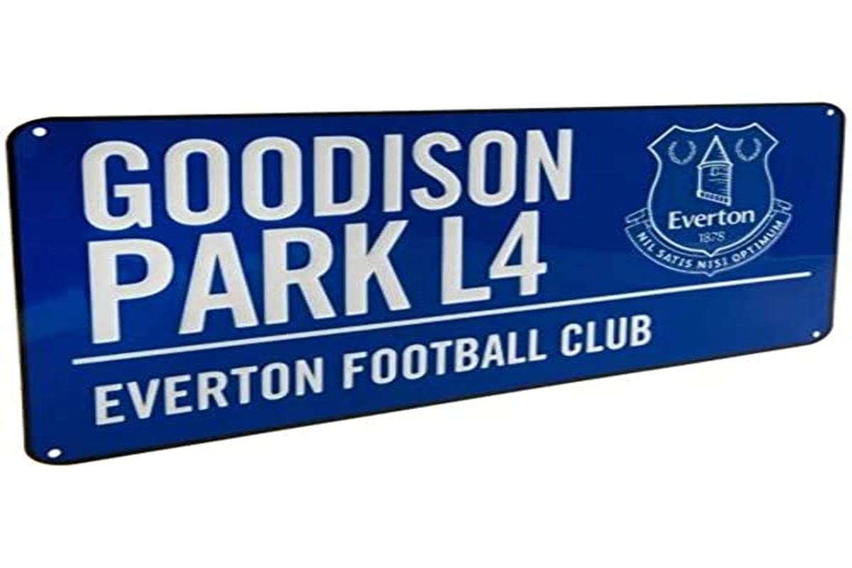 Everton F.C. Unisex Everton Colour (40cm X 18cm Approx) Street sign, Blue White