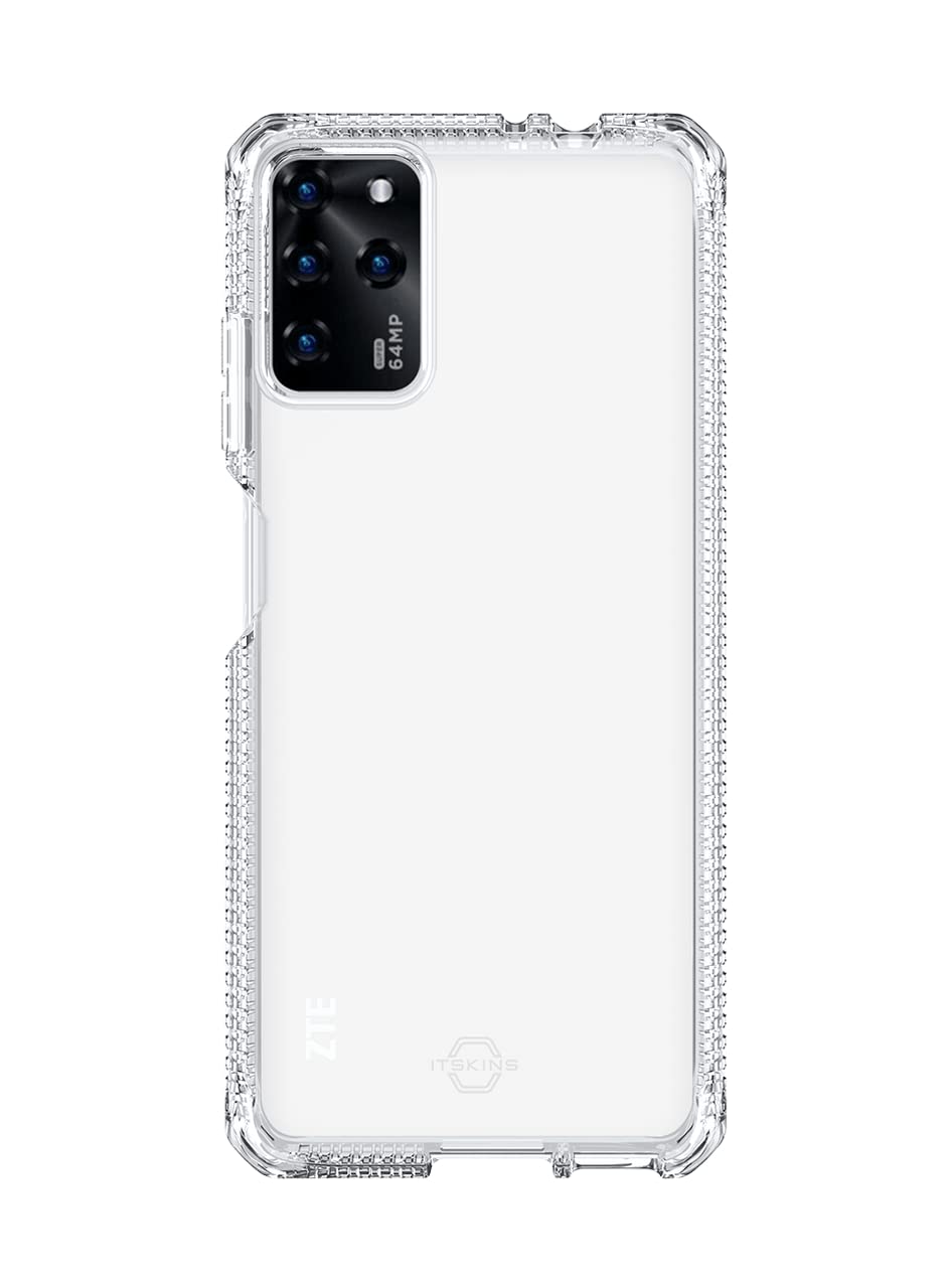ITSKINS Spectrum Coque de protection transparente compatible avec ZMAX 5G, coque hybride fine, anti-jaunissement et résistante aux chocs, coque de téléphone militaire | Transparent
