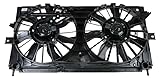 TRQ Radiator Dual Cooling Fan Assembly Compatible with 2000-2003 Chevrolet Impala...