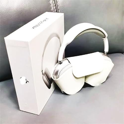 Fone De Ouvido Sem Fio Compatível AirPods Max Linha 1 Com Case Cor Branco Com Dourado (BRANCO)