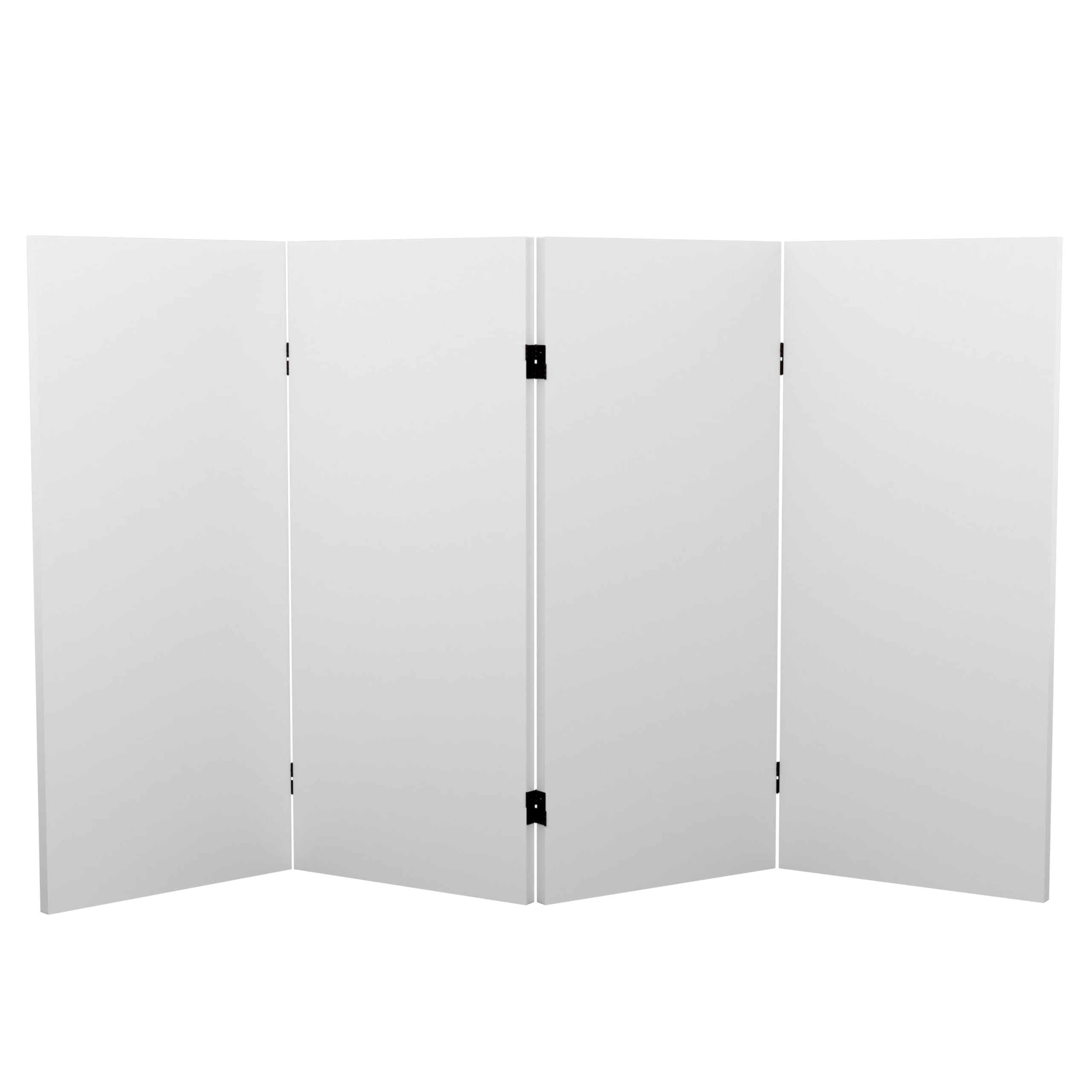 3 ft. Short Do It Yourself Canvas Folding Screen 4 Panel