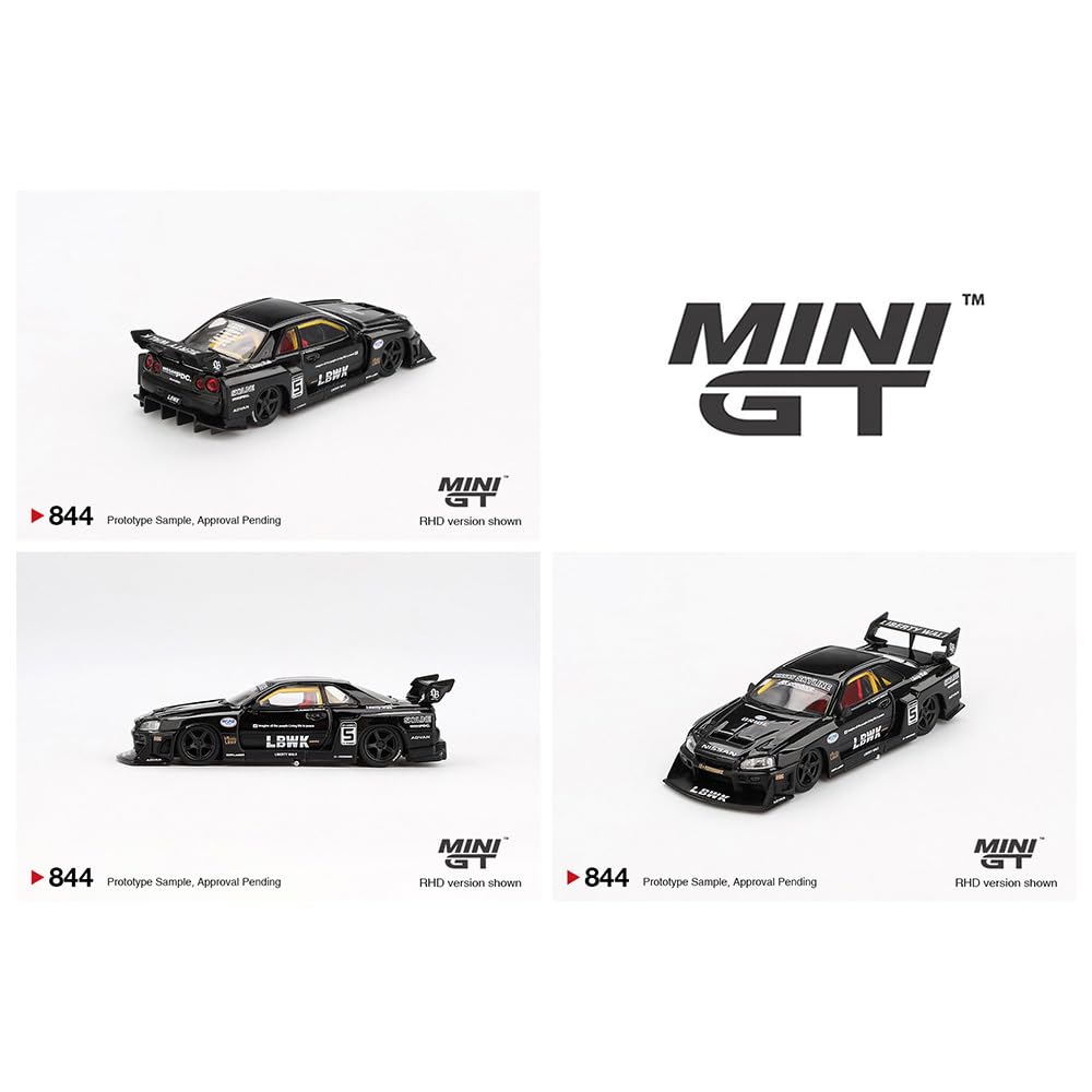 Amazon.co.jp: MINI GT 1:64スケール NISSAN LB-ER34 SUPER SILHOUETTE
